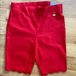 Rafaella Comfort scallop hem dress Bermuda shorts NWT